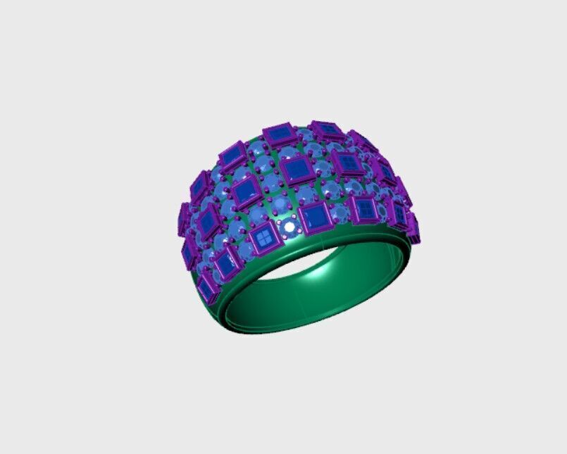 Woman Rings 3D print model_2
