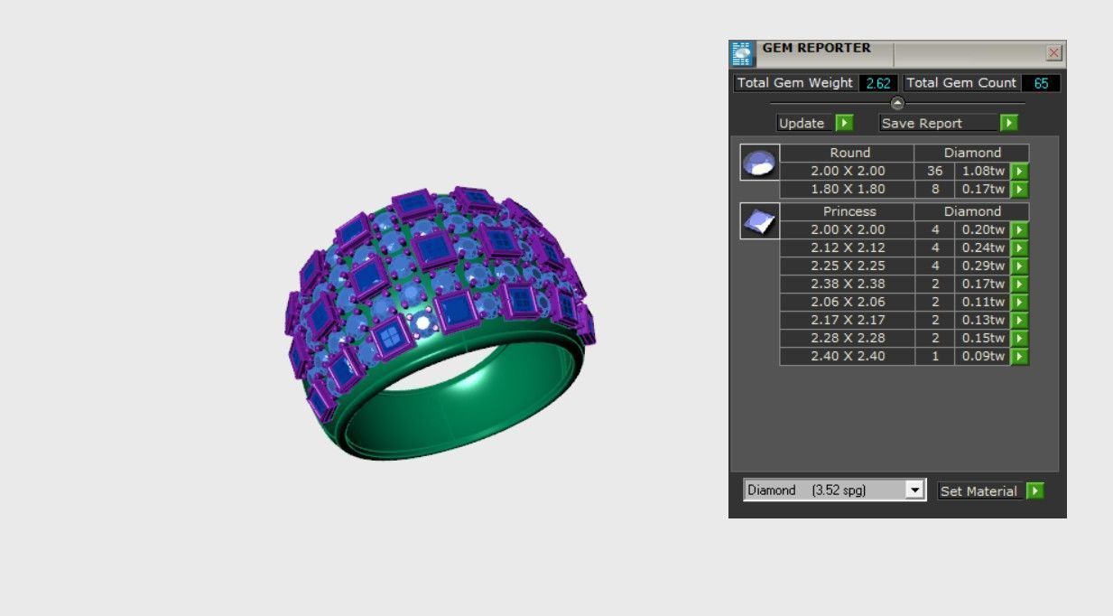 Woman Rings 3D print model_3
