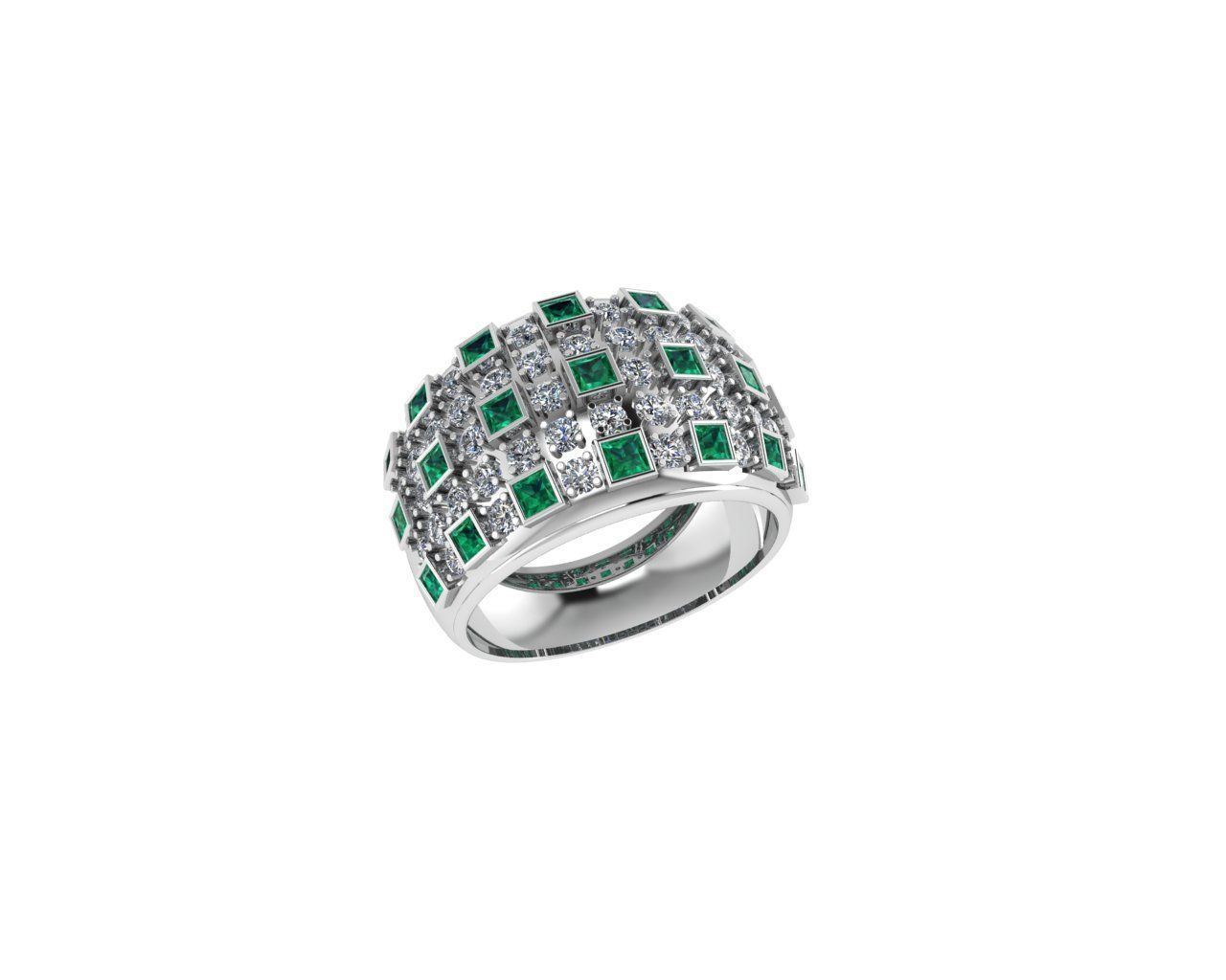 Woman Rings 3D print model_1