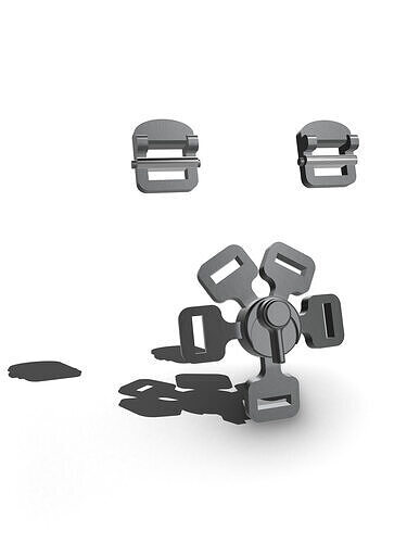 5 Point Harness set with easy assembly 3D print model