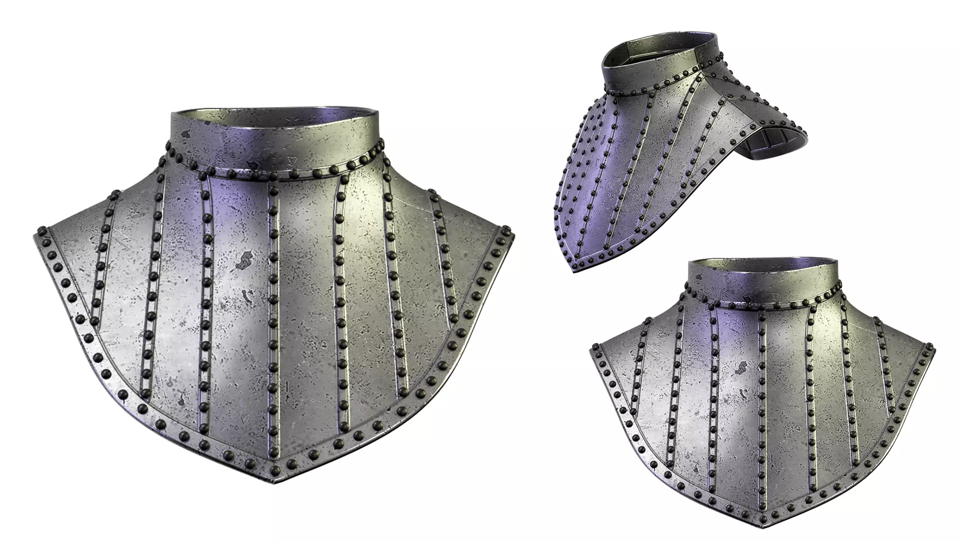 Breast Plate Low-poly 3D model