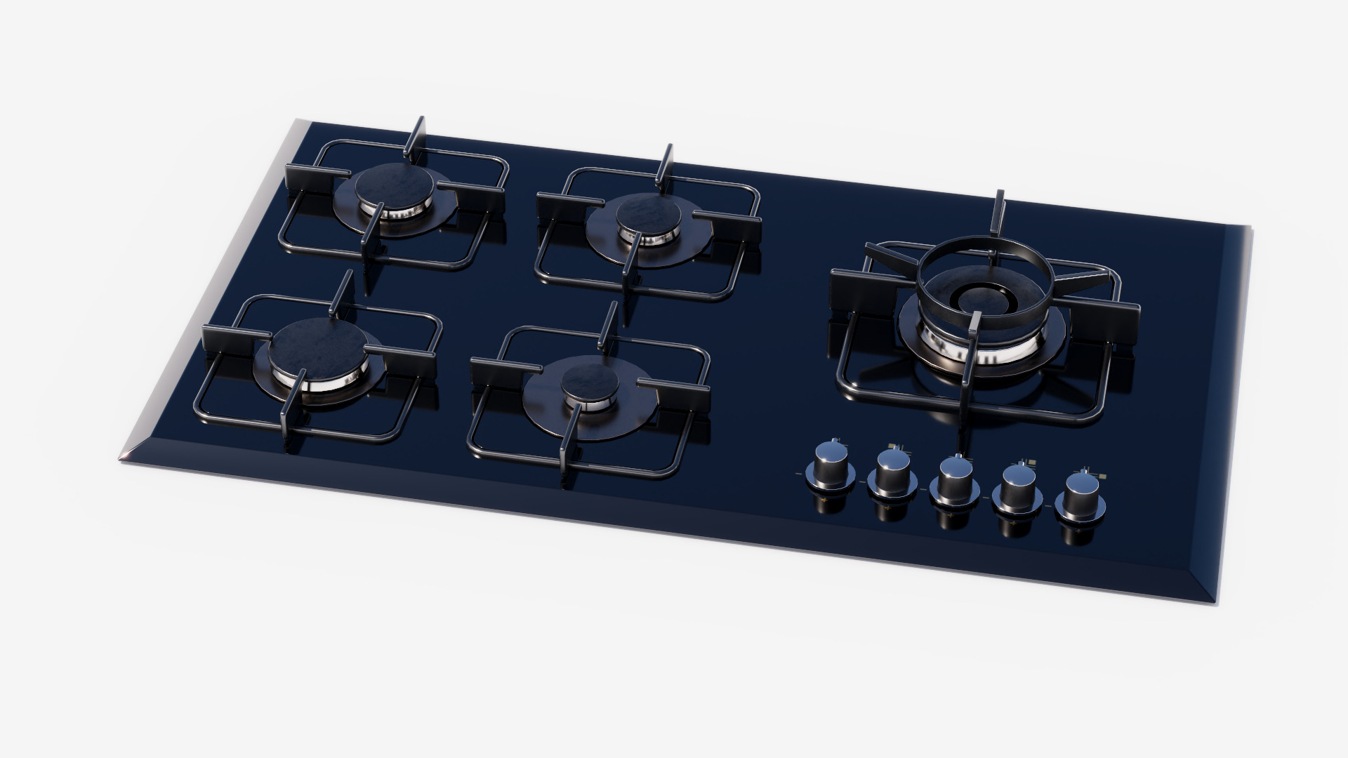 Table gas Low-poly 3D model_3