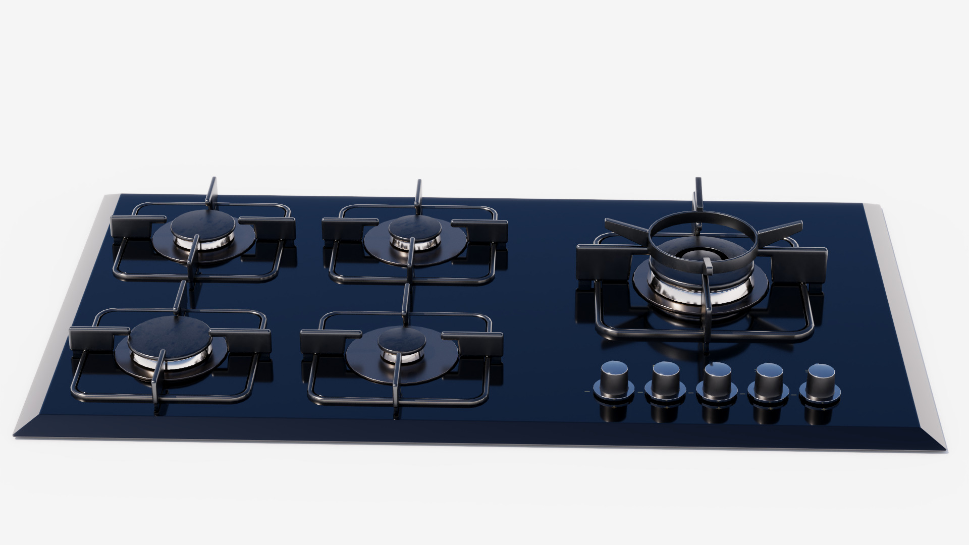 Table gas Low-poly 3D model_5