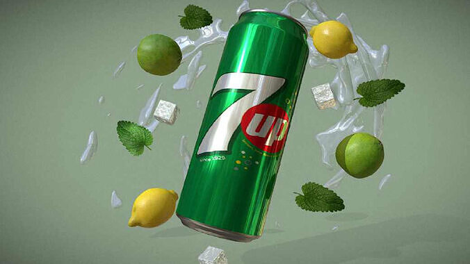 Soda 7UP 3D model