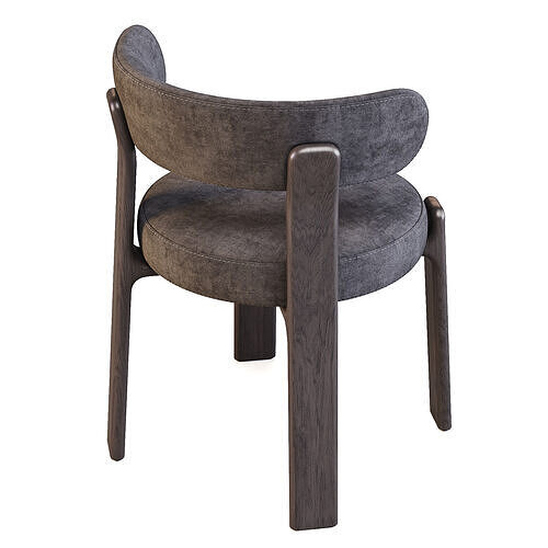 KaveHome Granite 4-Leg - Dining Chair 3D model 5