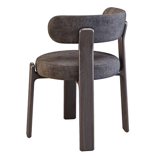 KaveHome Granite 4-Leg - Dining Chair 3D model 3