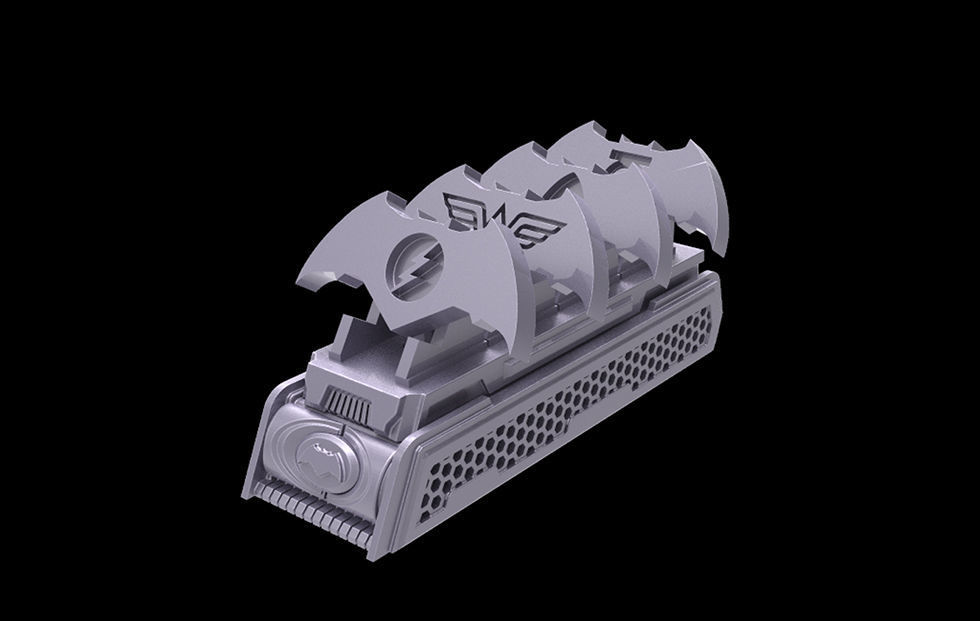 Batman Searchlight Set 3D print model_7