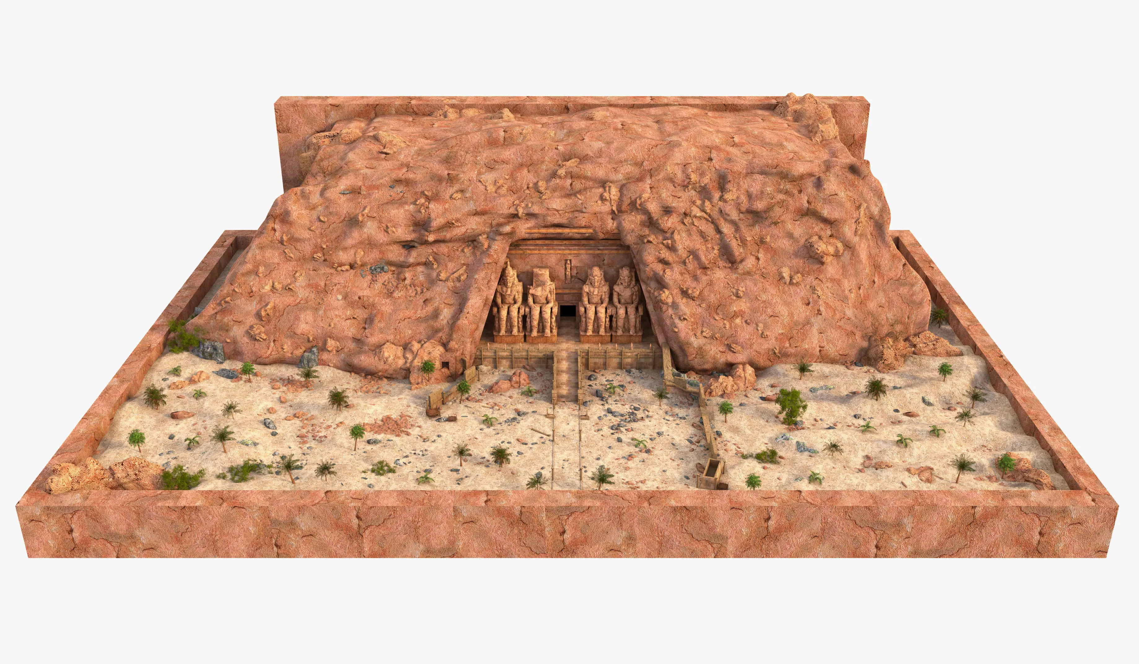 Abu Simbel 3D model