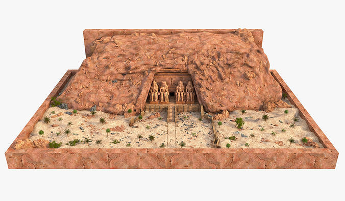 Abu Simbel 3D model
