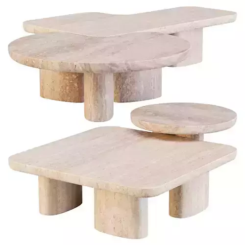 Poliform Ernest - Coffee and Side Tables Set 01