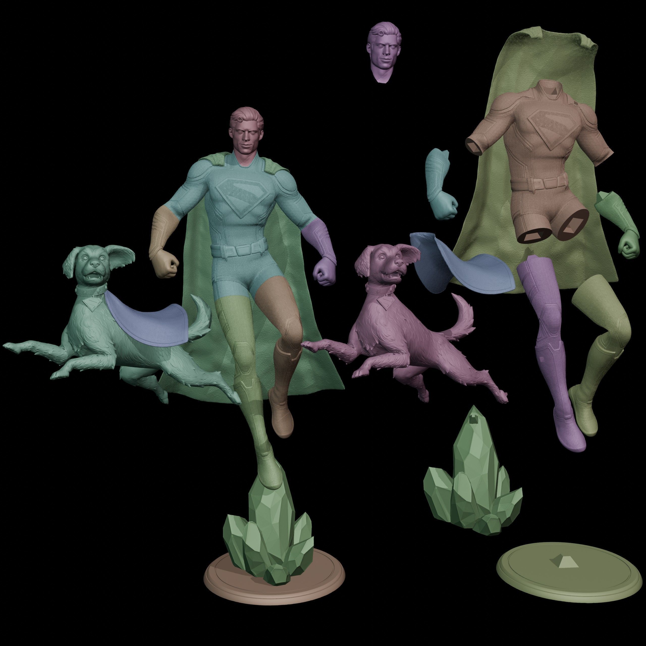 Superman - Krypto 3D print model_12