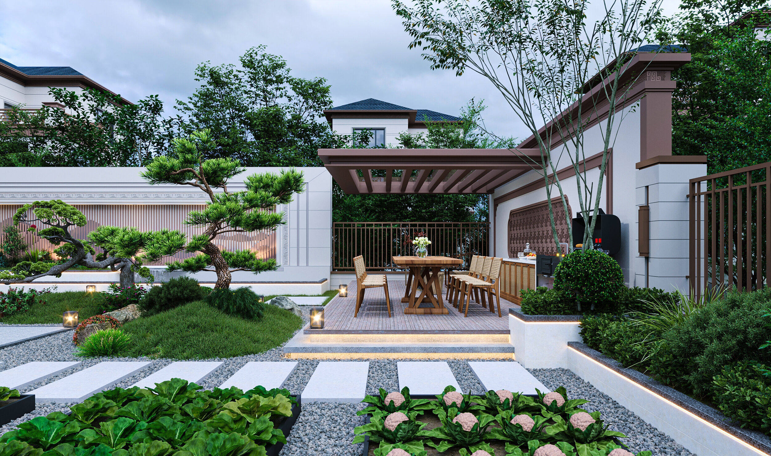 chinese courtyard 3D model_3