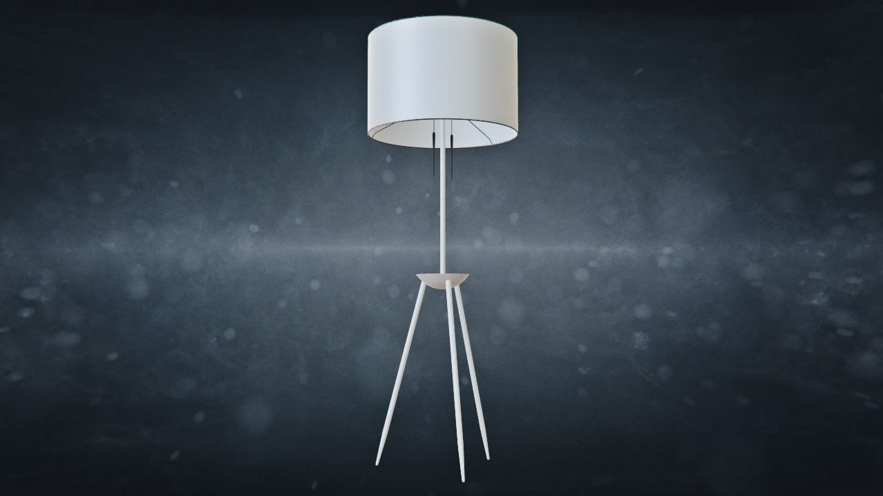 Tripod Lamp by BDDW Designs Low-poly 3D model