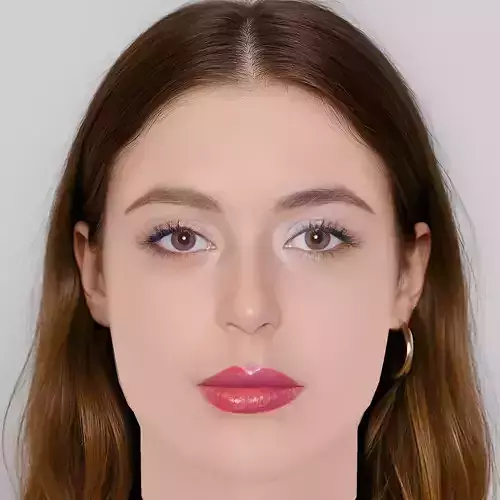 Felice Jankell Head - No Hair - Low poly head for game