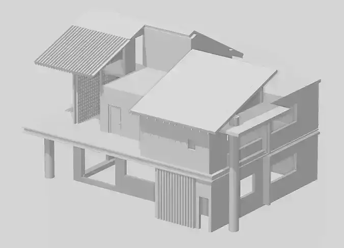 Bungalow 3D print model