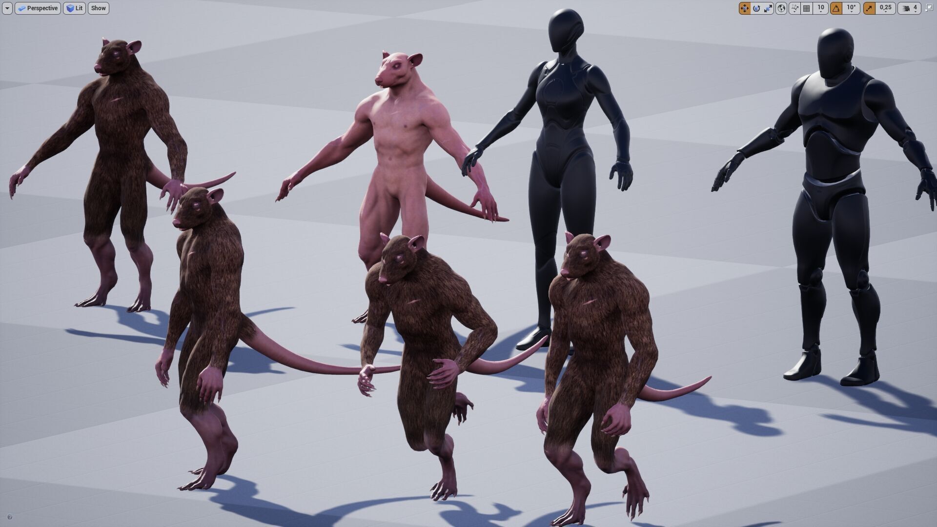 Rat low-poly 3D model Low-poly 3D model_14