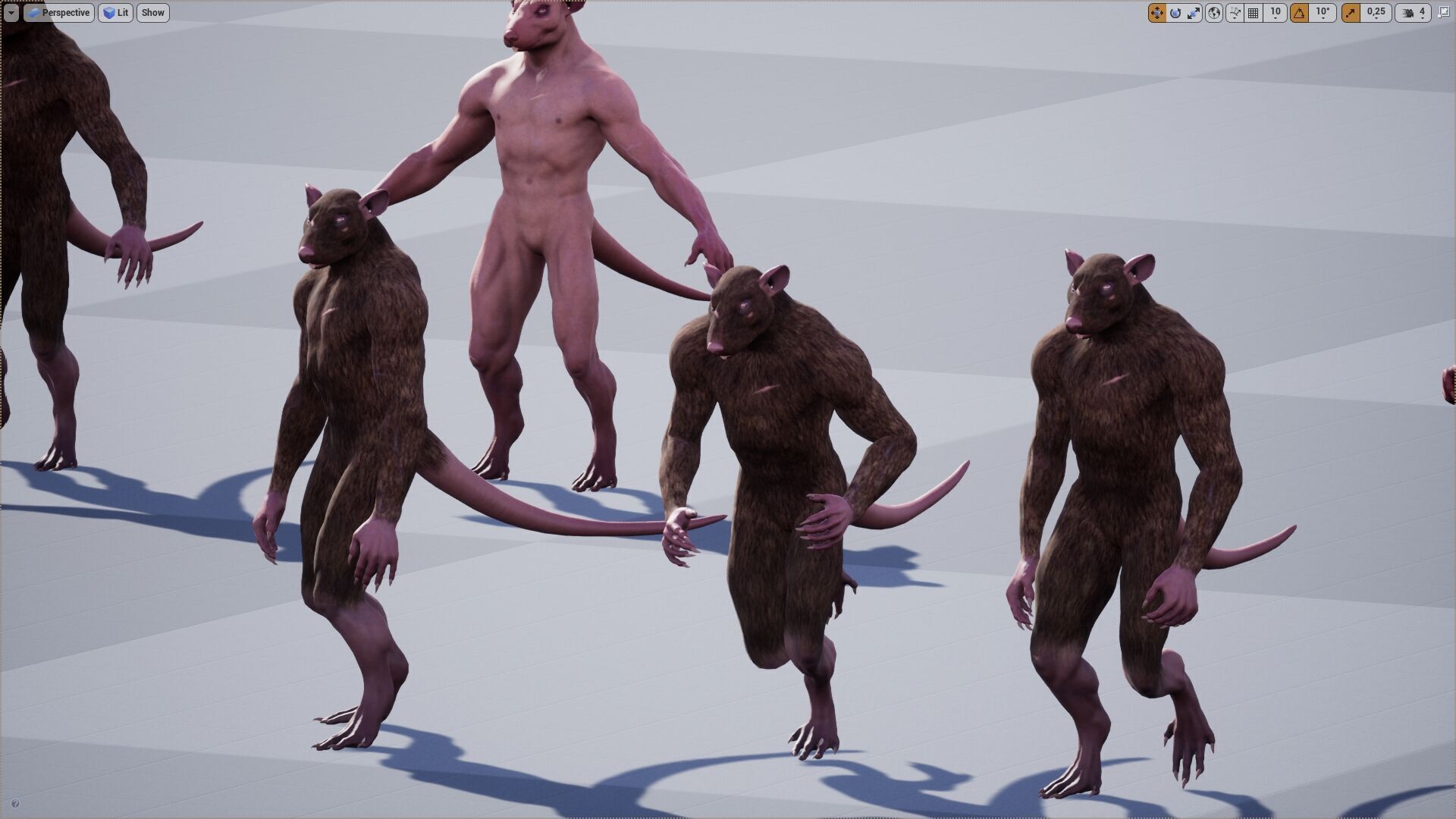 Rat low-poly 3D model Low-poly 3D model_19