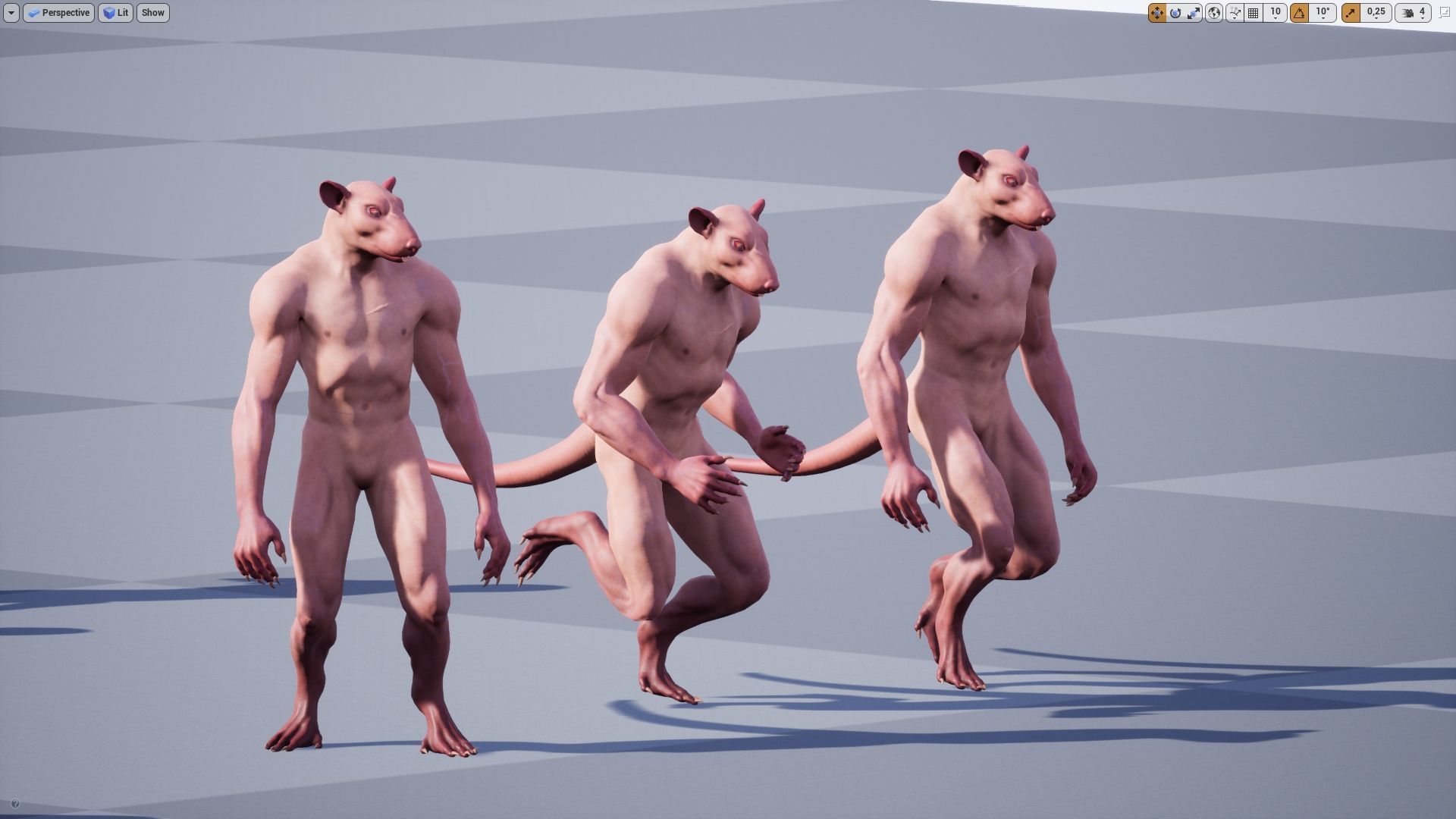 Rat low-poly 3D model Low-poly 3D model_12