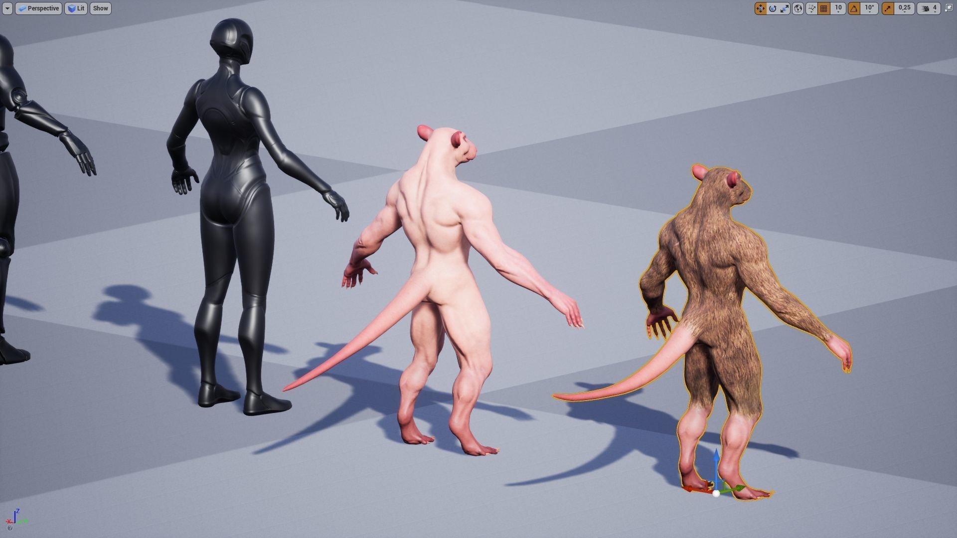 Rat low-poly 3D model Low-poly 3D model_8