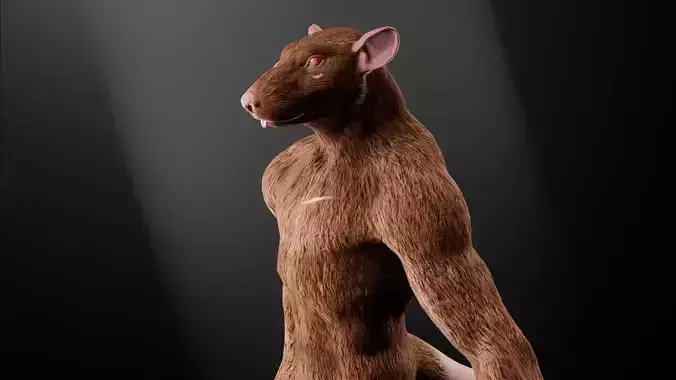Rat low-poly 3D model Low-poly 3D model Rat low-poly 3D model Low-poly 3D model