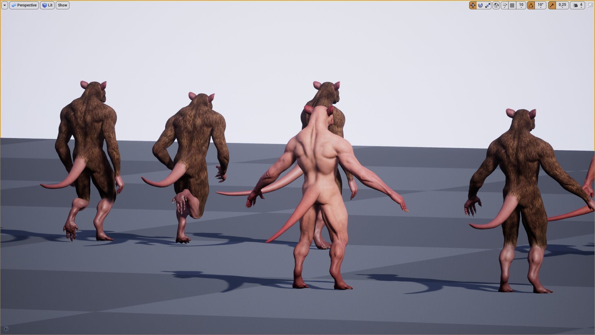 Rat low-poly 3D model Low-poly 3D model_18