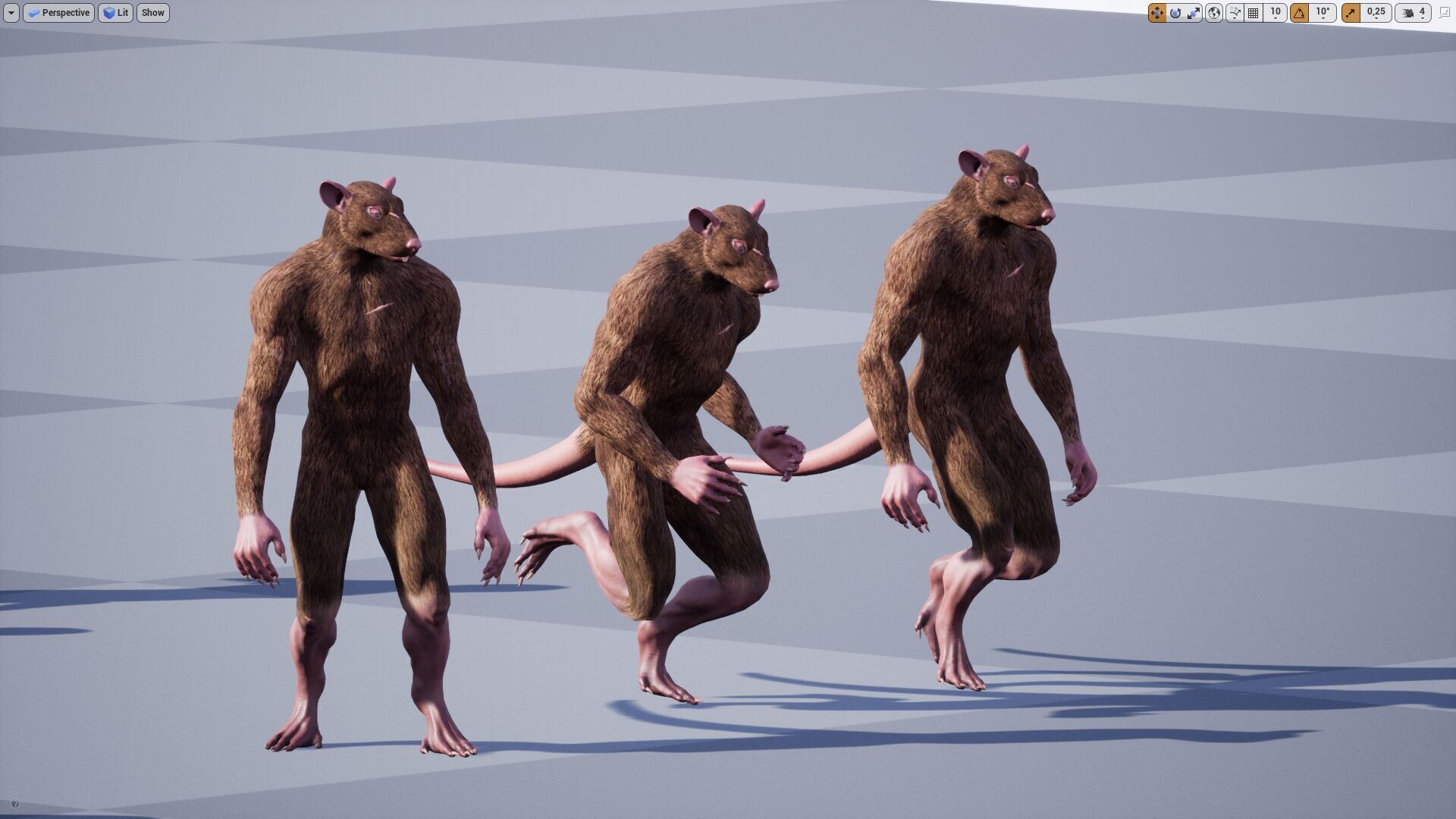 Rat low-poly 3D model Low-poly 3D model_13