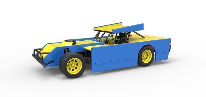 Figure 8 Modified stock car Scale 1 to 25 3D print model