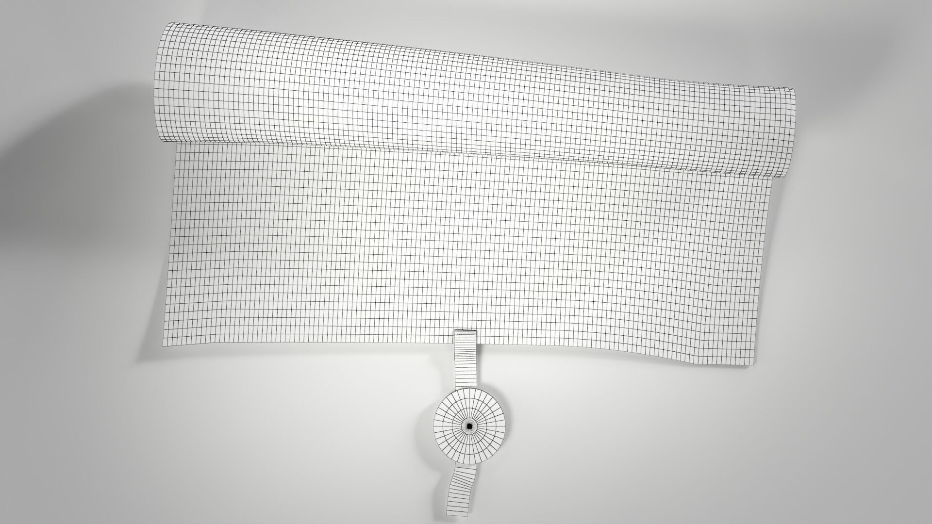 Magna Carta Scroll Low-poly 3D model_5