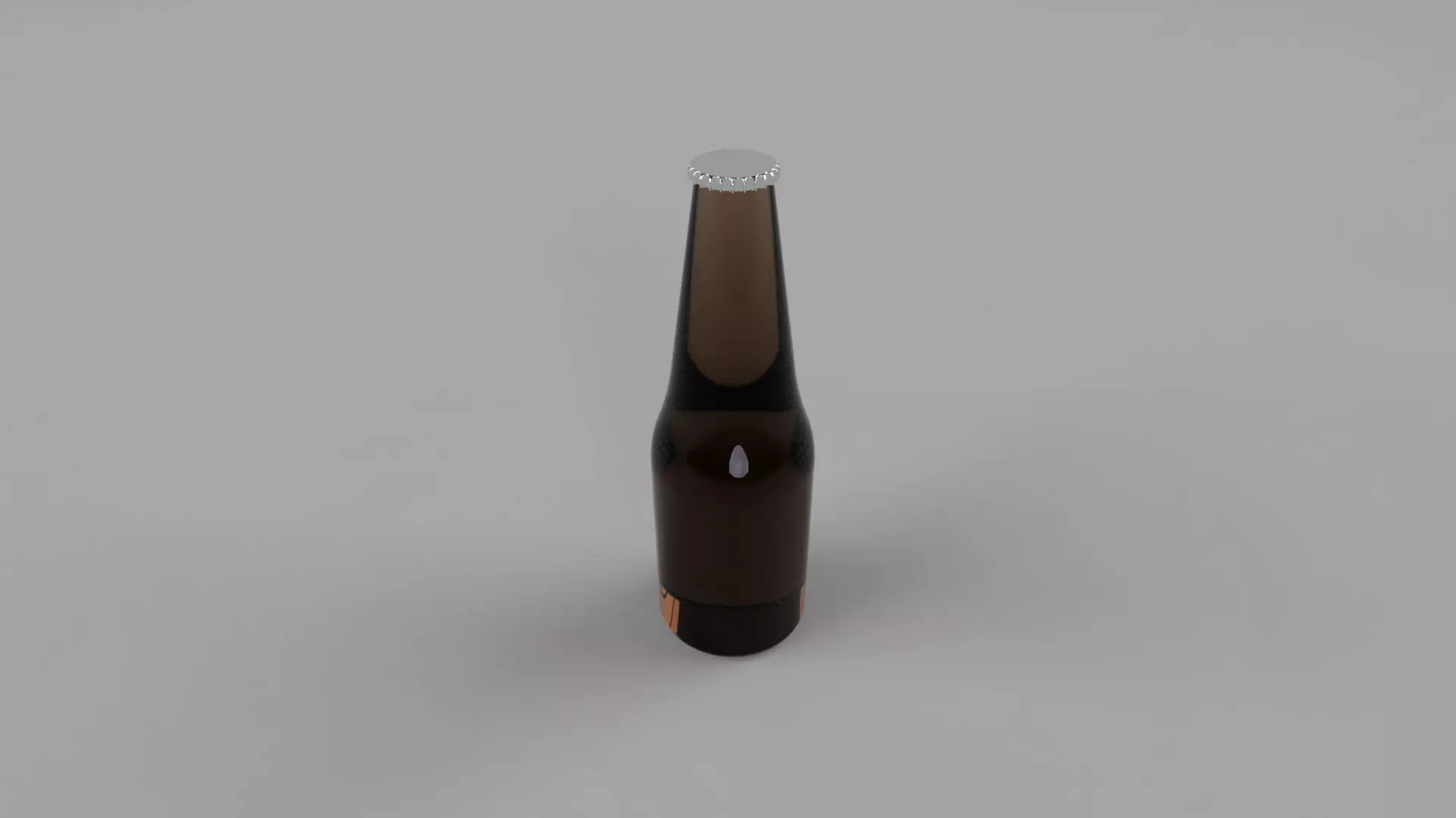 Beer Bottle 3D print model