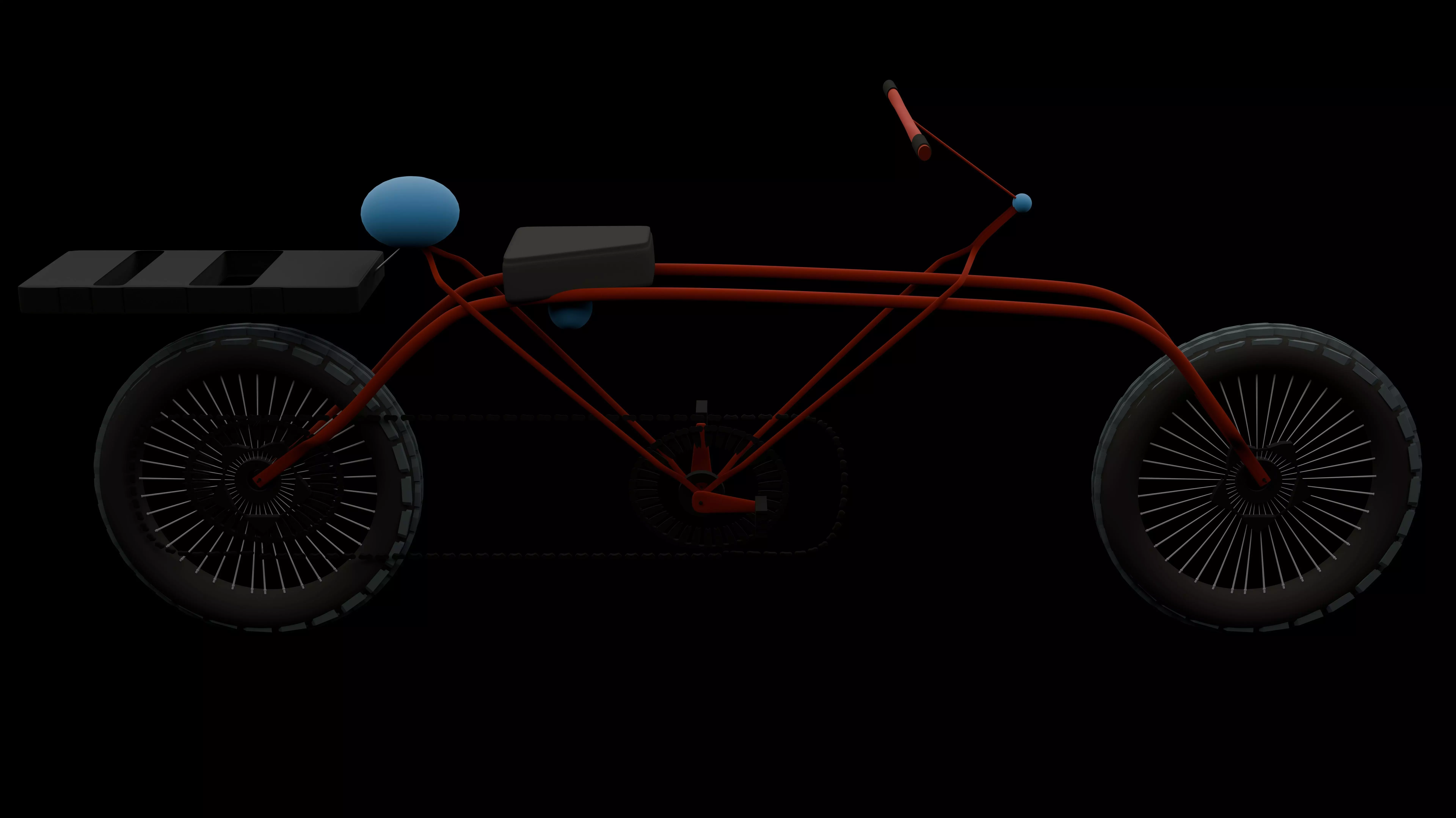 Just a Cycle with New Design 3D Model Low-poly 3D model