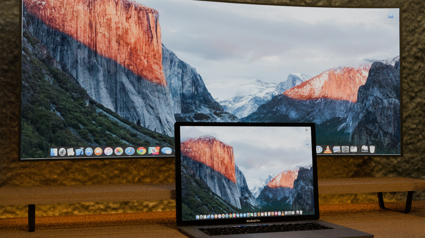 Modern PC Set Up 3D model_5