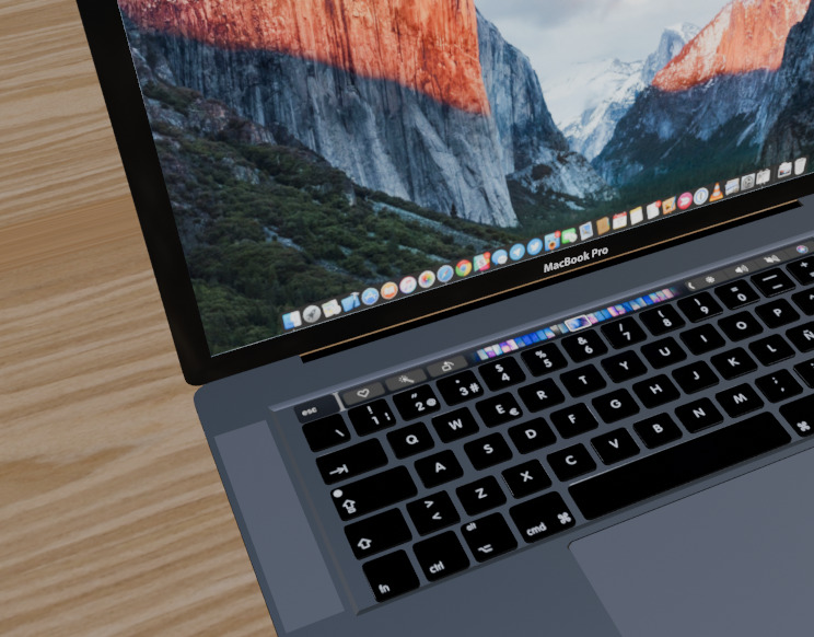 Modern PC Set Up 3D model_9