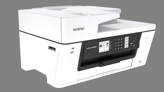 Office Inkjet Printer Scanner Copier Brother MFC Style  3D model