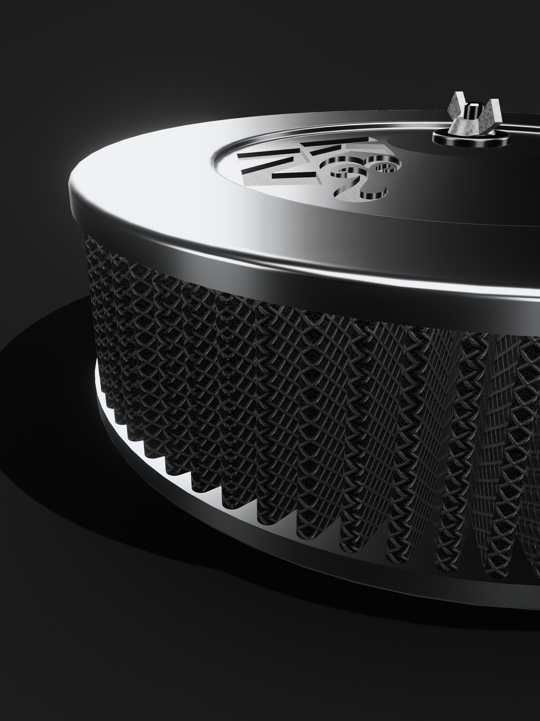 Air filter set x5 pieces 3D print model_10