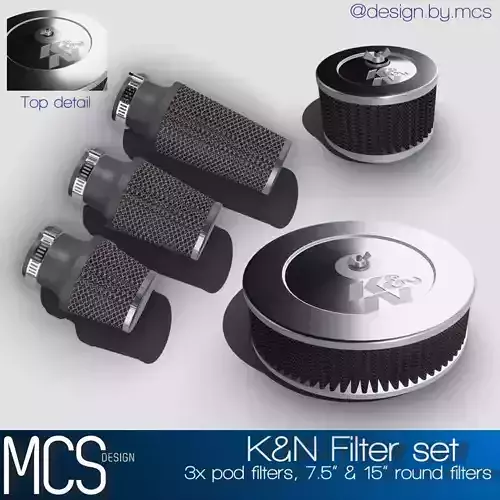 Air filter set x5 pieces
