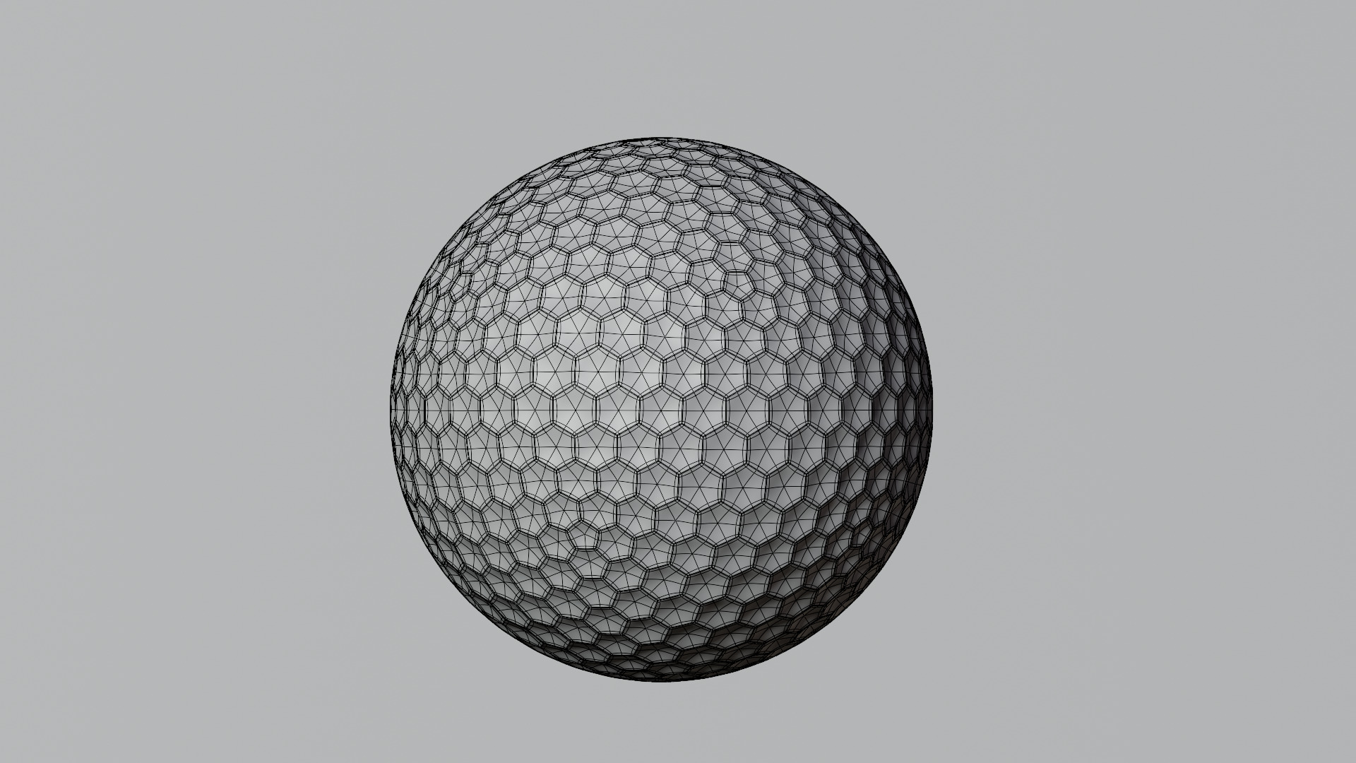 Golf Ball 3D model_4
