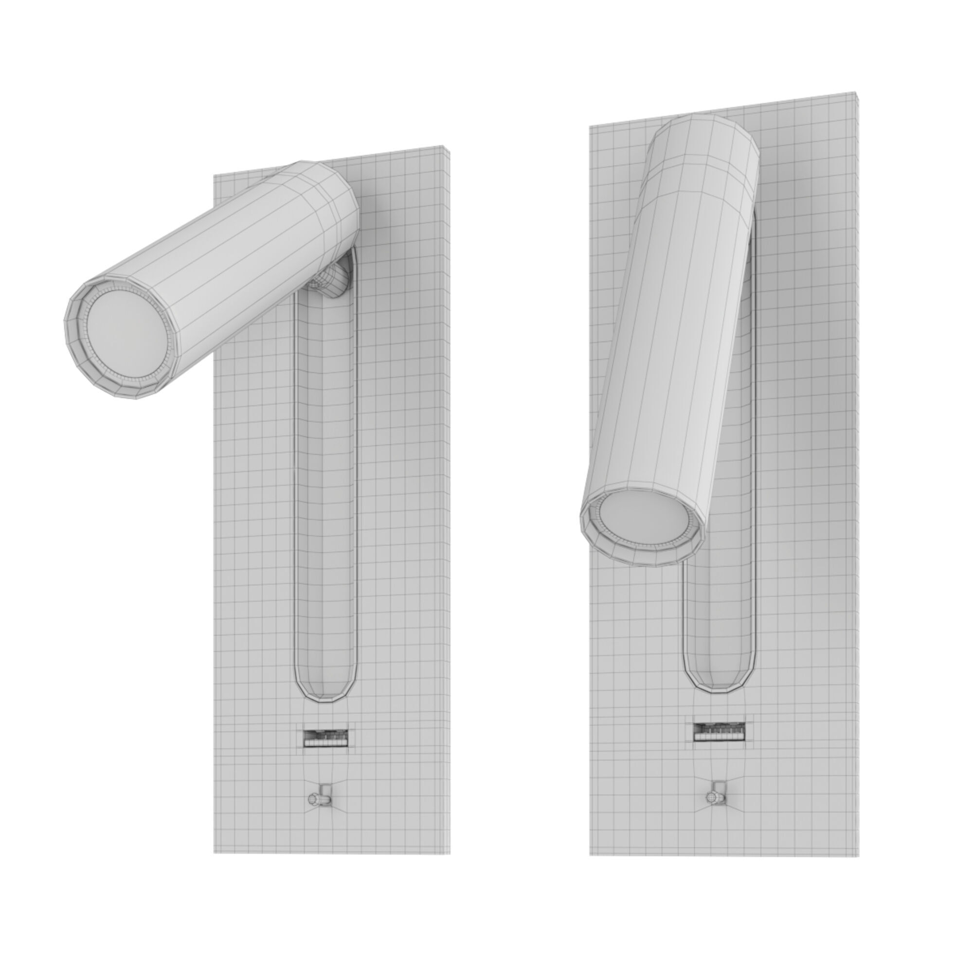 Headboard light 3D model_3