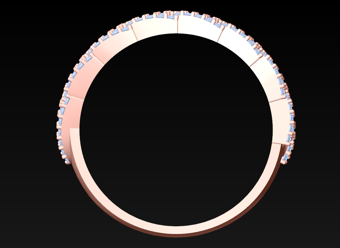 Chain ring - Miami Cuban ring - Link ring - N712913 3D print model_4