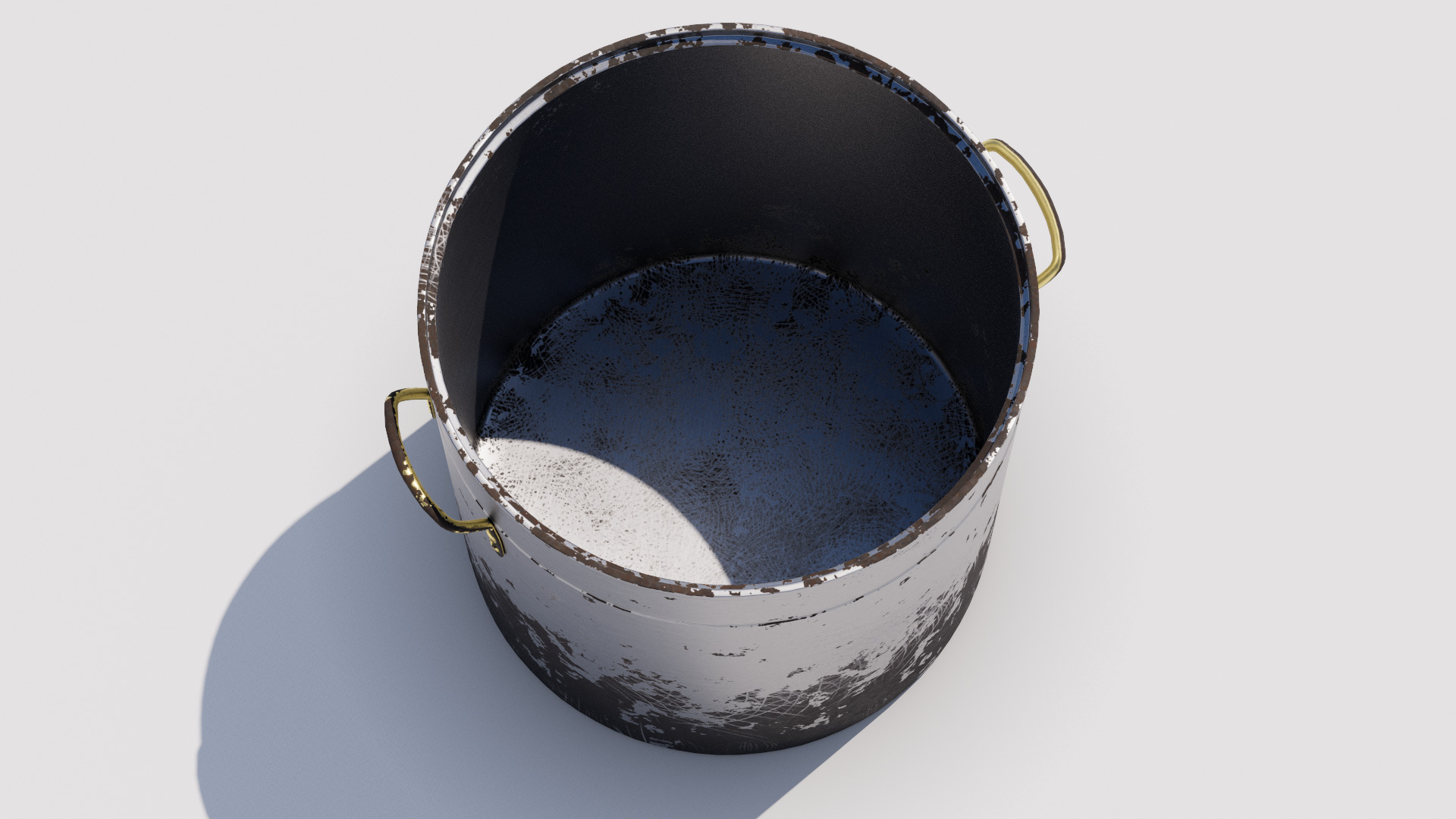 Old pot Low-poly 3D model_3