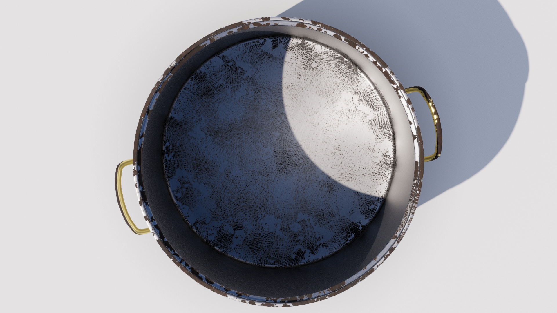 Old pot Low-poly 3D model_5