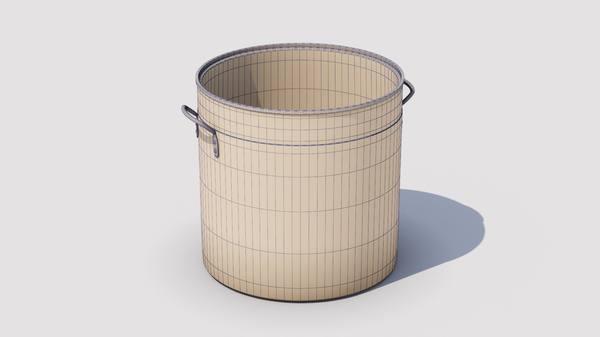 Old pot Low-poly 3D model_7