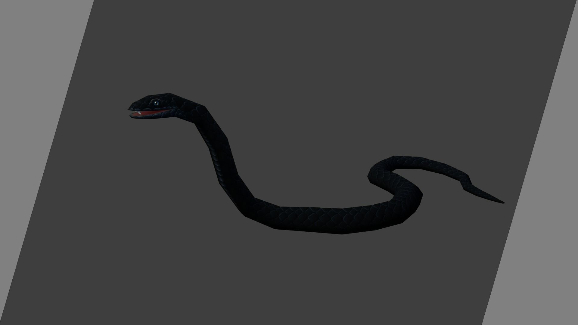 Animated Snakes Pack Low-poly 3D model_6