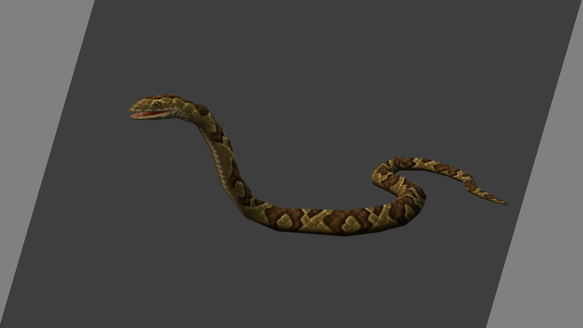 Animated Snakes Pack Low-poly 3D model_5