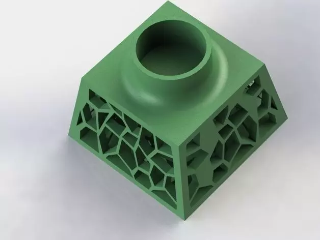 Ecosystem cube with holes in it 3D print model