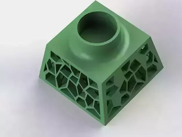 Ecosystem cube with holes in it