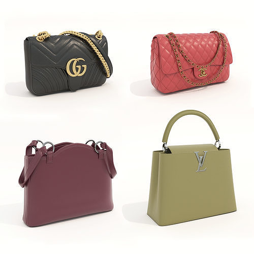 Fashion Handbag Collection 9 3D model