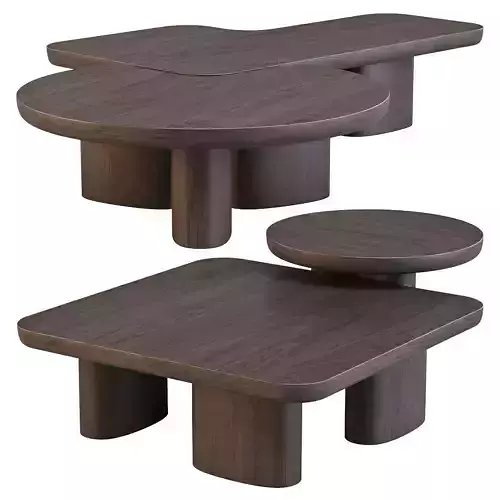 Poliform Ernest - Coffee and Side Tables Set 02