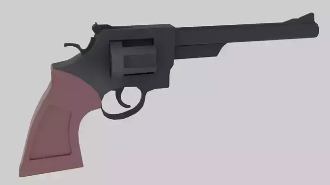 Low-Poly Revolver