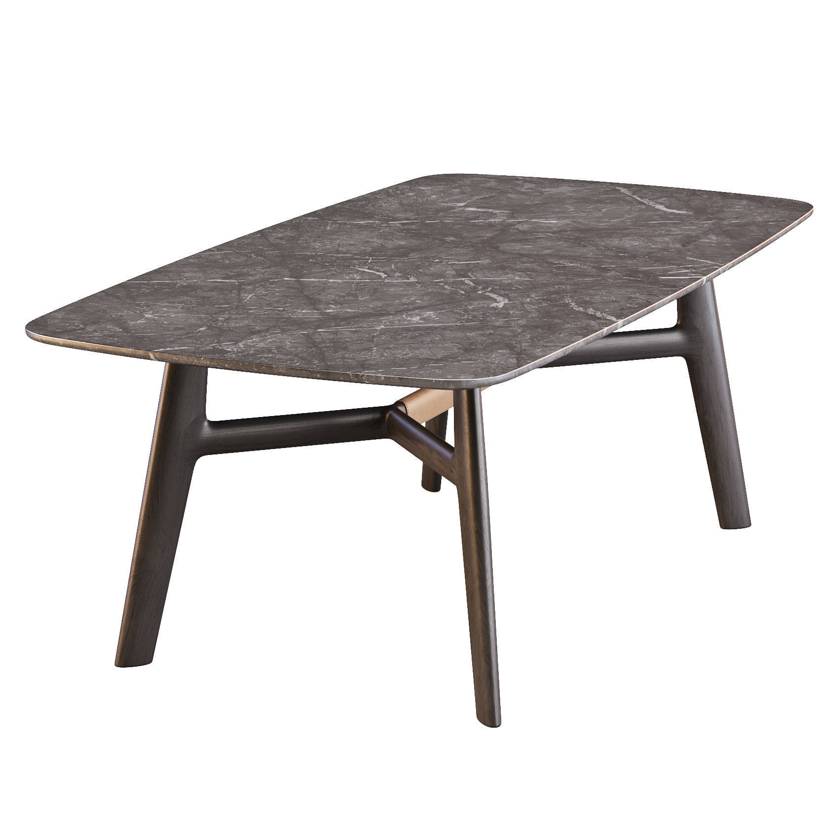Poliform Curve Stone - Dining Tables 3D model_1