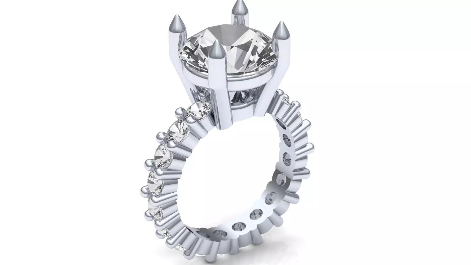 Daimond ring 6 to 12 ring sizes 3D print model